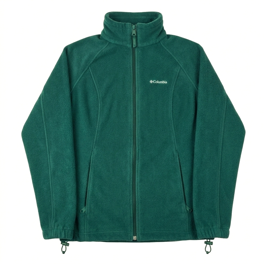 Columbia Benton Springs Full Zip Fleece Jacket Forest Green Small